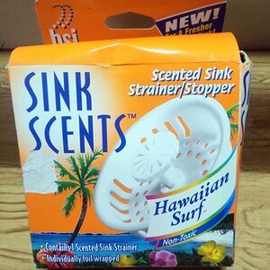 Sink Scents Scented Sink Strainer Stopper Hawaiian Surf NOS See Description